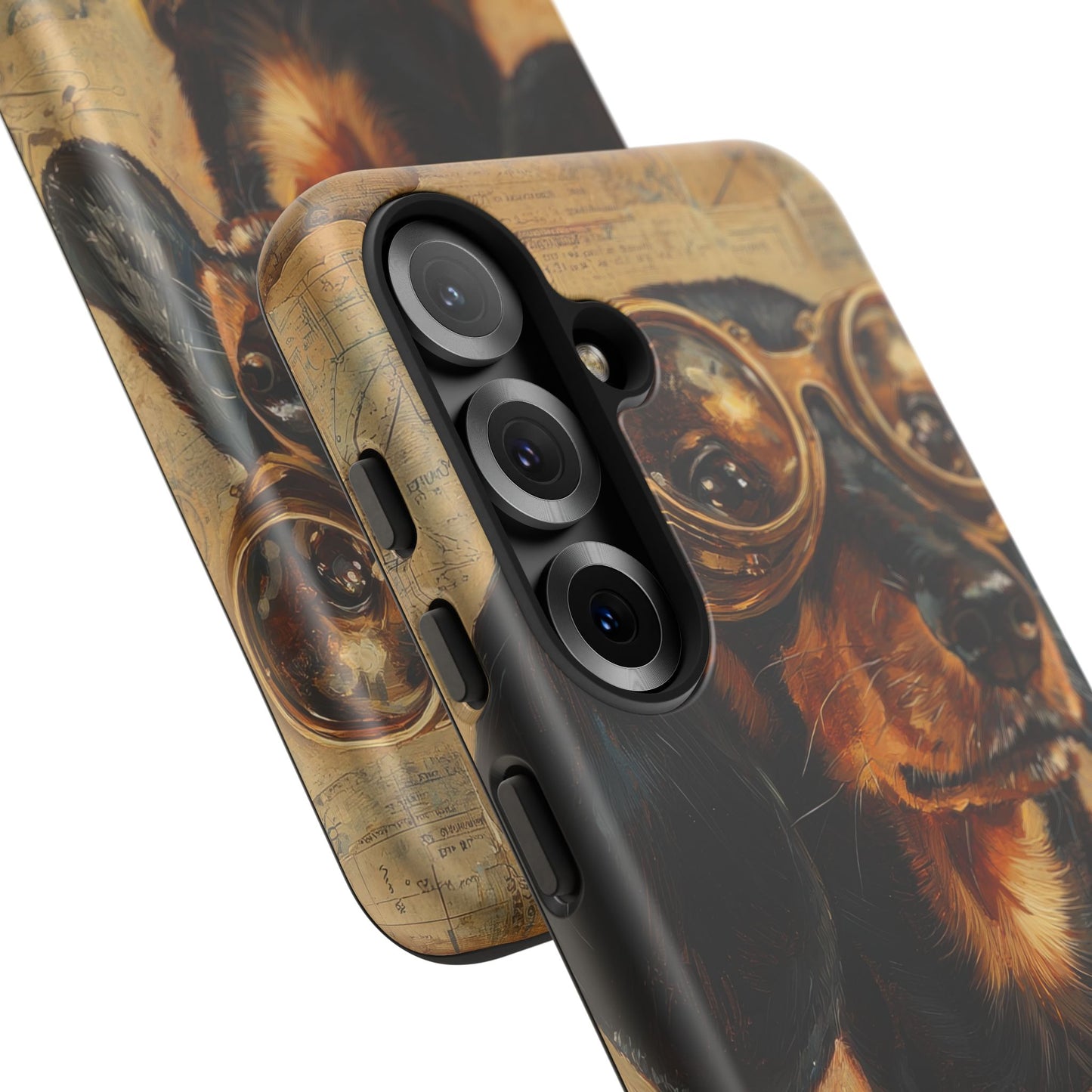 Steam Punk Dachshund Mens Phone Case - Dog Apple Pixel Galaxy