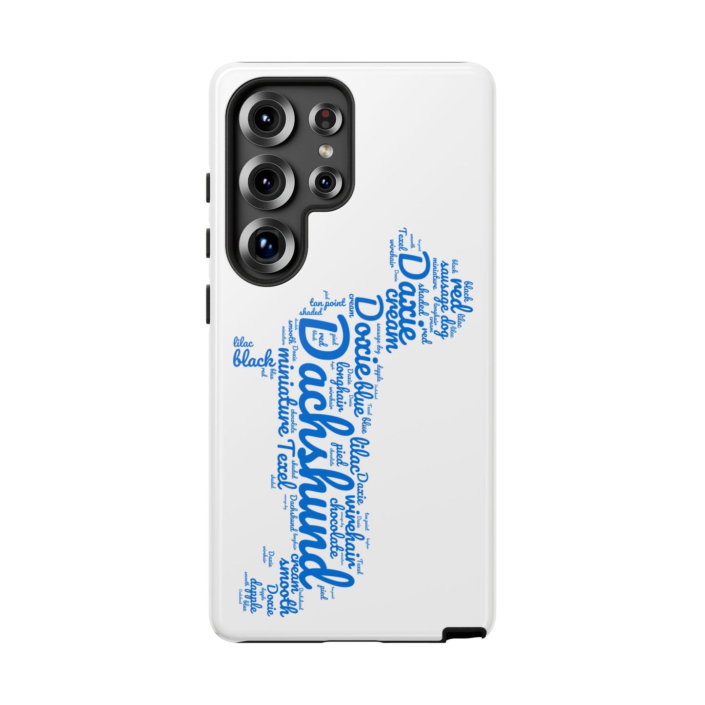 Type Subway Vibrant Dachshund Words Phone Case - Dog Apple Pixel Galaxy