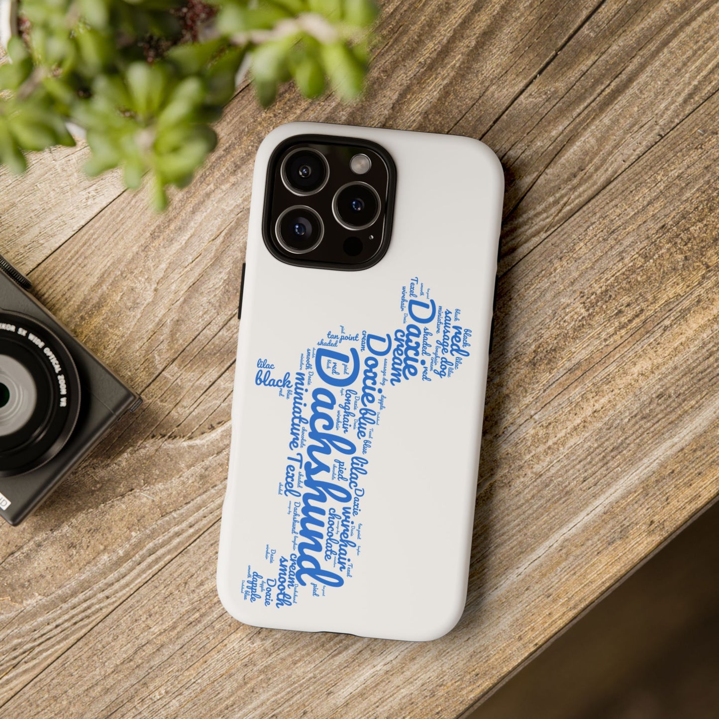 Type Subway Vibrant Dachshund Words Phone Case - Dog Apple Pixel Galaxy