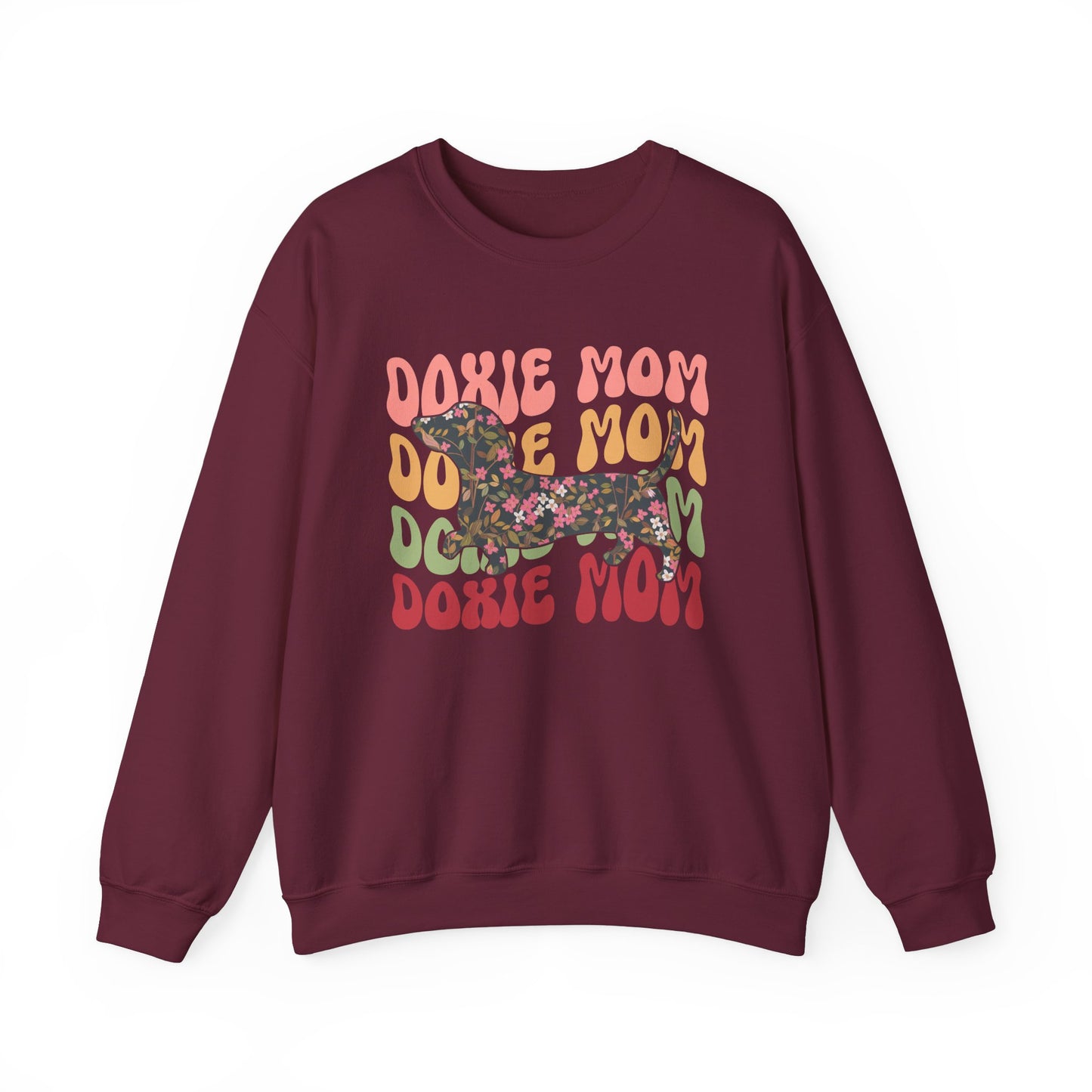 Dachshund Mom Sweatshirt, Dog Lover Gift, Funny Weiner Dog Jumper, Classic Sausage Dog Crewneck, Pet Owner Apparel Doxie