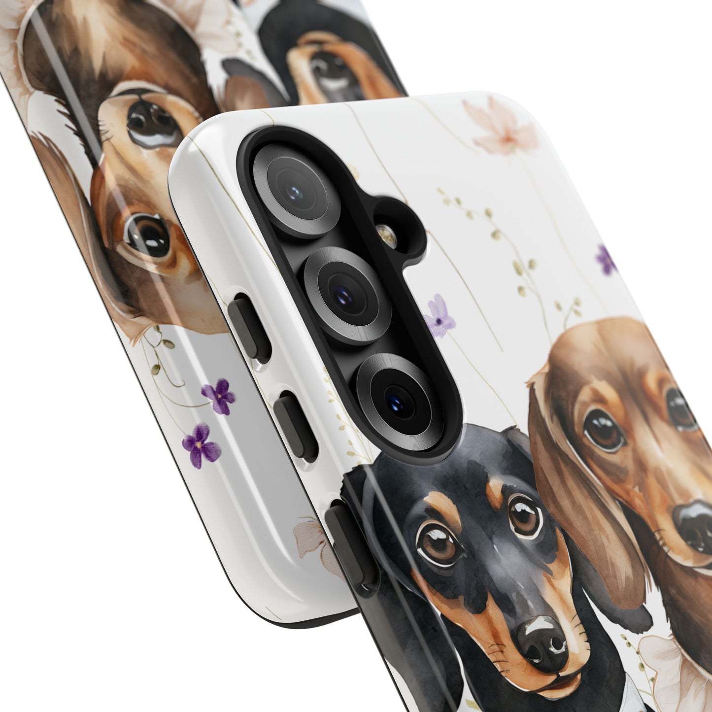 Wedding Dachshund Dog Phone Case - Bridal Gift Flower Girl Apple Pixel Galaxy