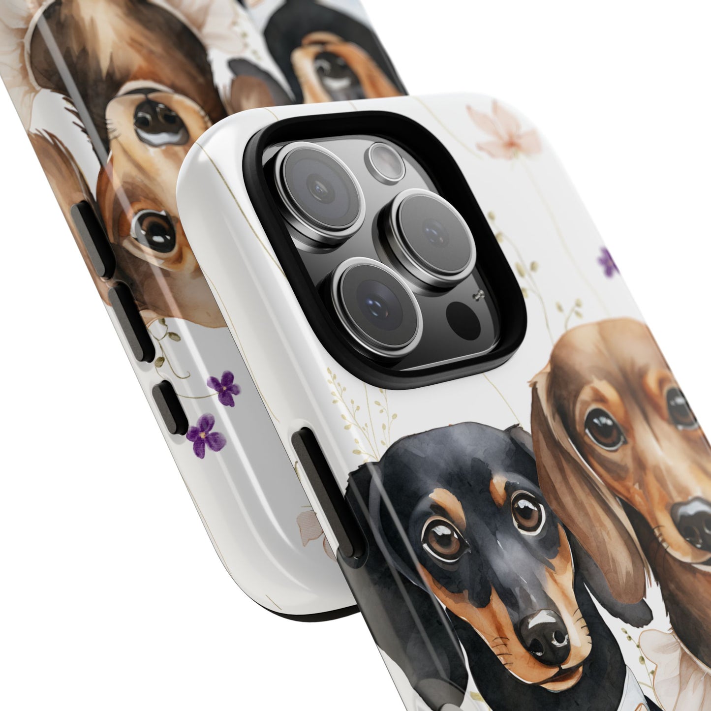 Wedding Dachshund Dog Phone Case - Bridal Gift Flower Girl Apple Pixel Galaxy