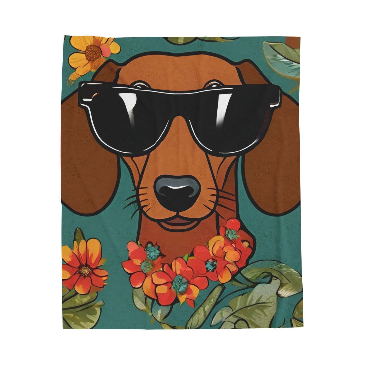 Dachshund Blanket, Cozy Throw, Dog Lover Gift, Animal Print Bedding, Weiner Dog