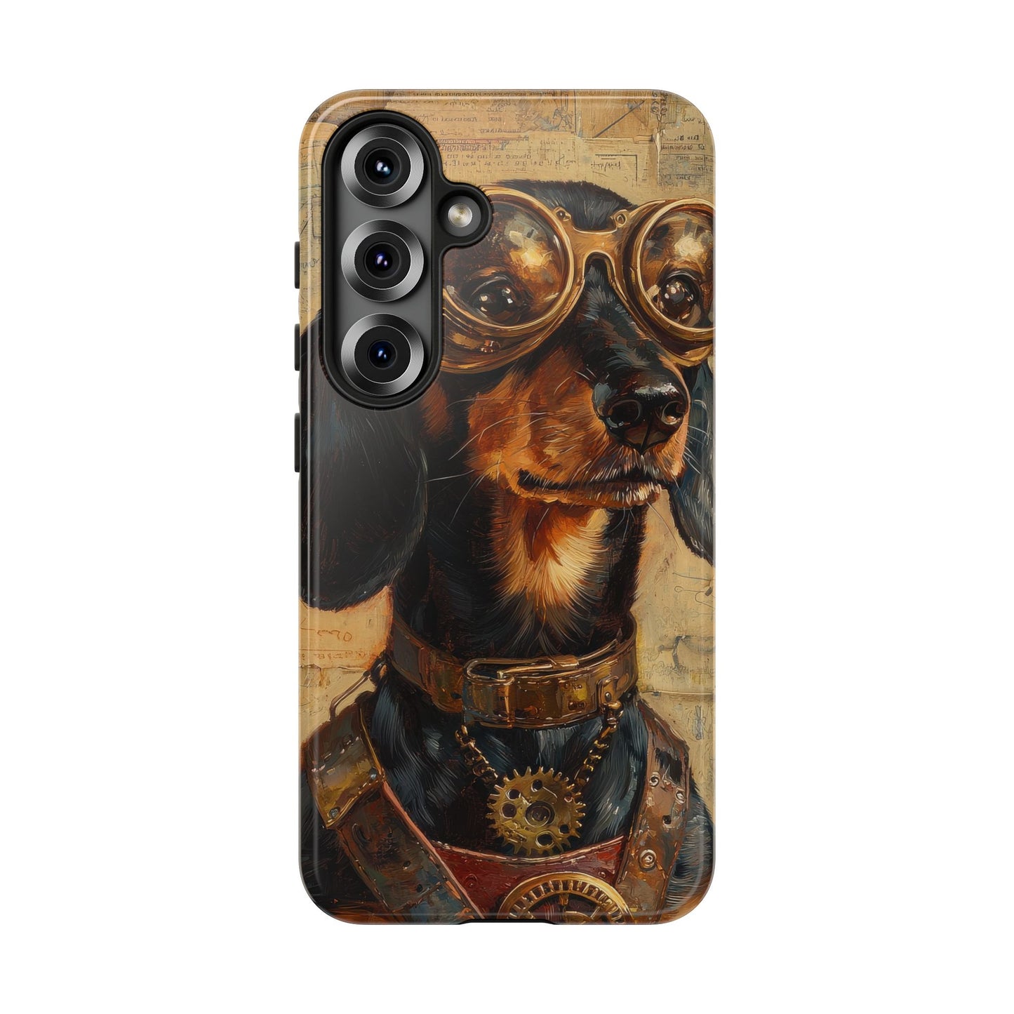 Steam Punk Dachshund Mens Phone Case - Dog Apple Pixel Galaxy