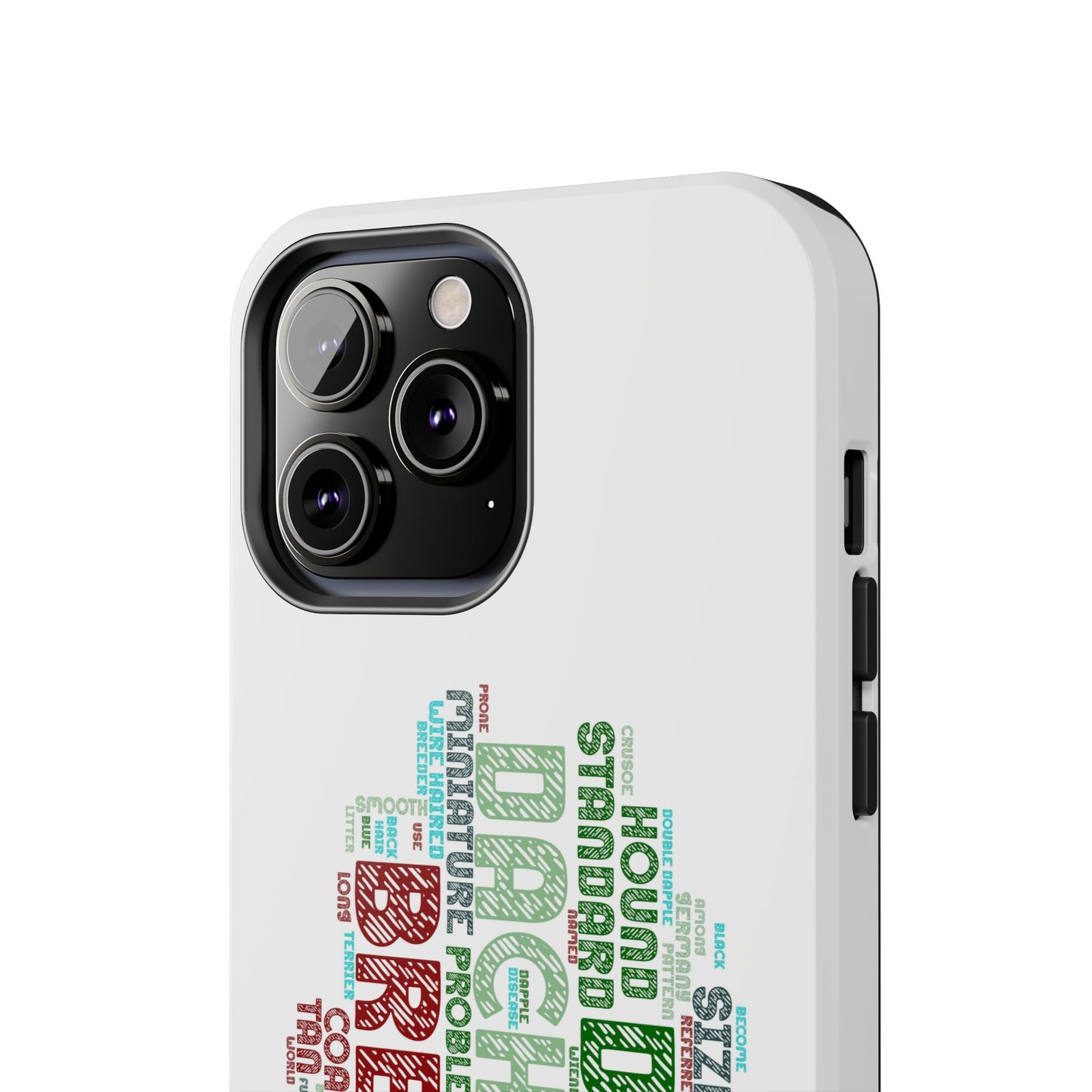 Dachshund Phone Case Dog Lover Gift Tough Phone Cover Doxie Word Art