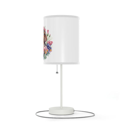 Unique Floral Dachshund Lamp Table Lamp Home Decor Pet Lover Gift Nightstand
