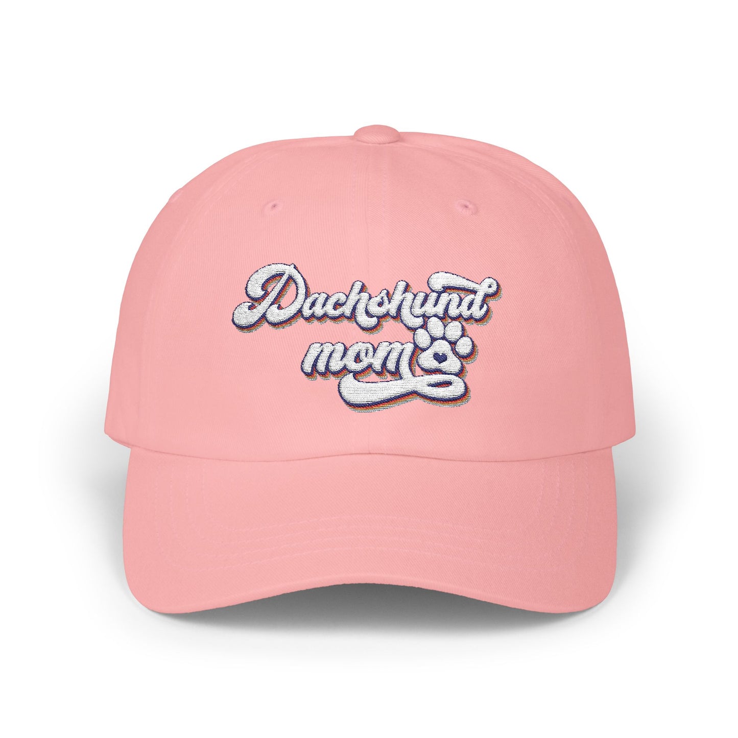 Embroidered Dachshund Mom Cap, Classic Dog Lover Hat, Pet Owner Gift, Stylish Outdoor Accessory, Casual Sun Protection