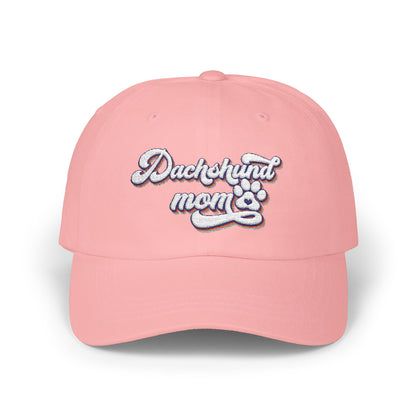 Embroidered Dachshund Mom Cap, Classic Dog Lover Hat, Pet Owner Gift, Stylish Outdoor Accessory, Casual Sun Protection