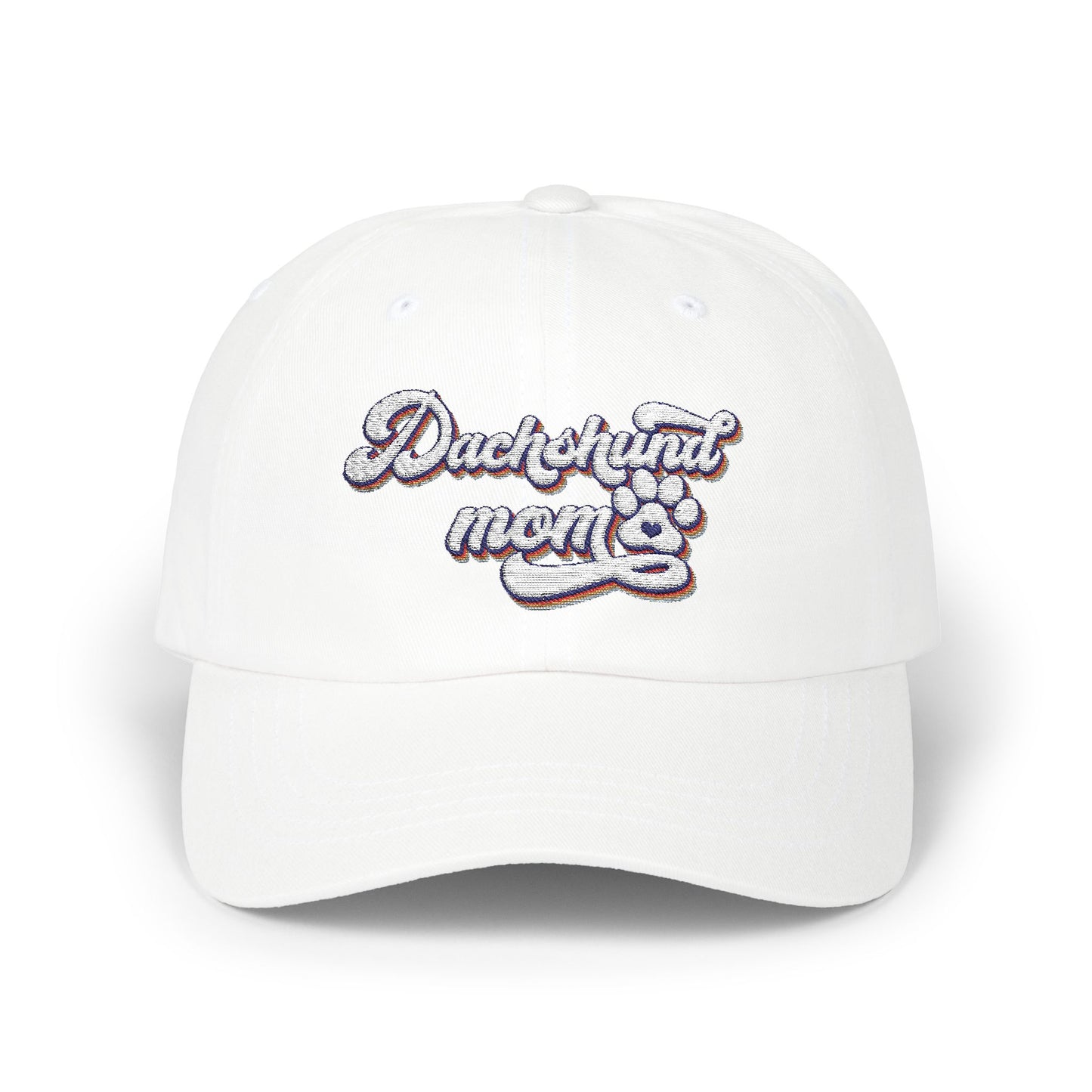 Embroidered Dachshund Mom Cap, Classic Dog Lover Hat, Pet Owner Gift, Stylish Outdoor Accessory, Casual Sun Protection