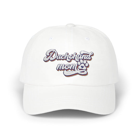 Embroidered Dachshund Mom Cap, Classic Dog Lover Hat, Pet Owner Gift, Stylish Outdoor Accessory, Casual Sun Protection