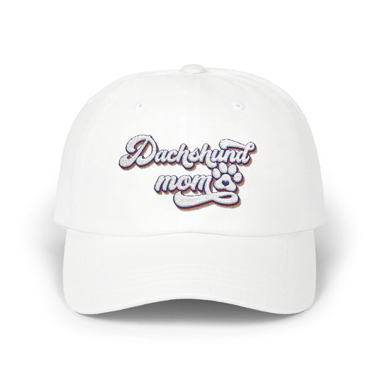 Embroidered Dachshund Mom Cap, Classic Dog Lover Hat, Pet Owner Gift, Stylish Outdoor Accessory, Casual Sun Protection