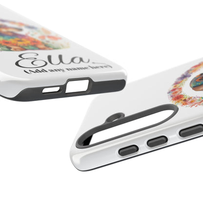 Personalized Dachshund Case for Pet Lovers Floral Phone Case Custom Name Phone