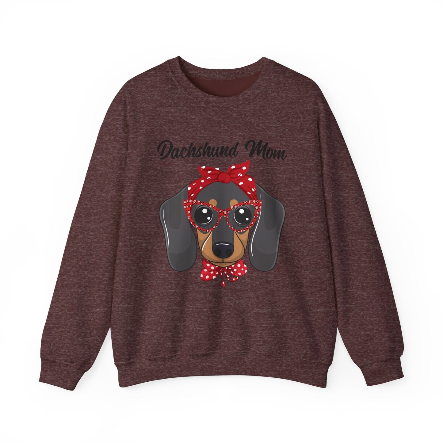 Dachshund Mom Sweatshirt, Dog Lover Gift, Funny Weiner Dog Jumper, Classic Sausage Dog Crewneck, Pet Owner Apparel Doxie