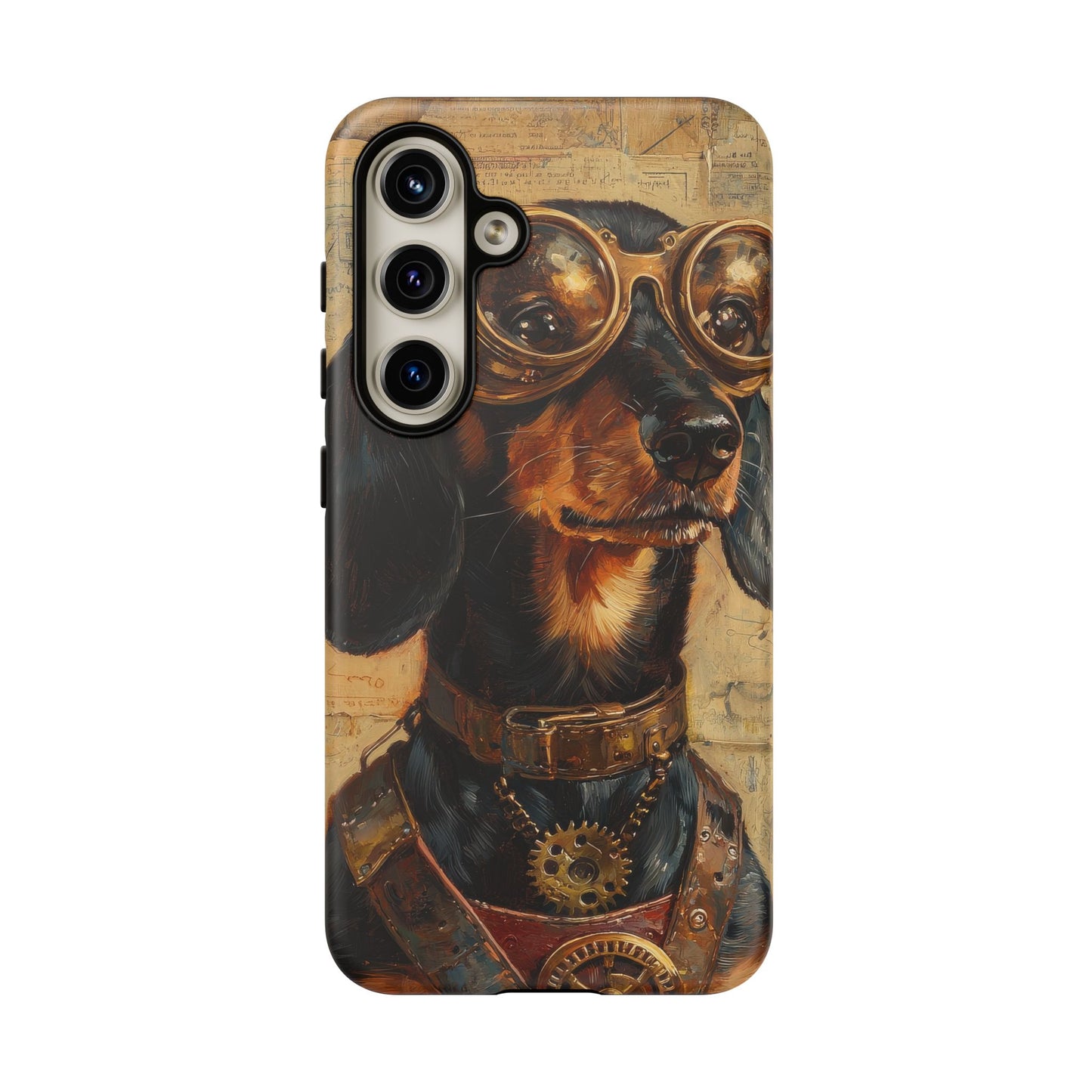 Steam Punk Dachshund Mens Phone Case - Dog Apple Pixel Galaxy