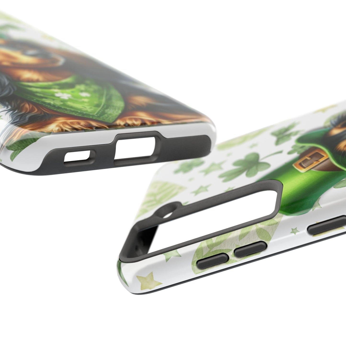 St Patricks Cute Dachshund Phone Case Dog Lover Gift Tough Phone Cover Patty