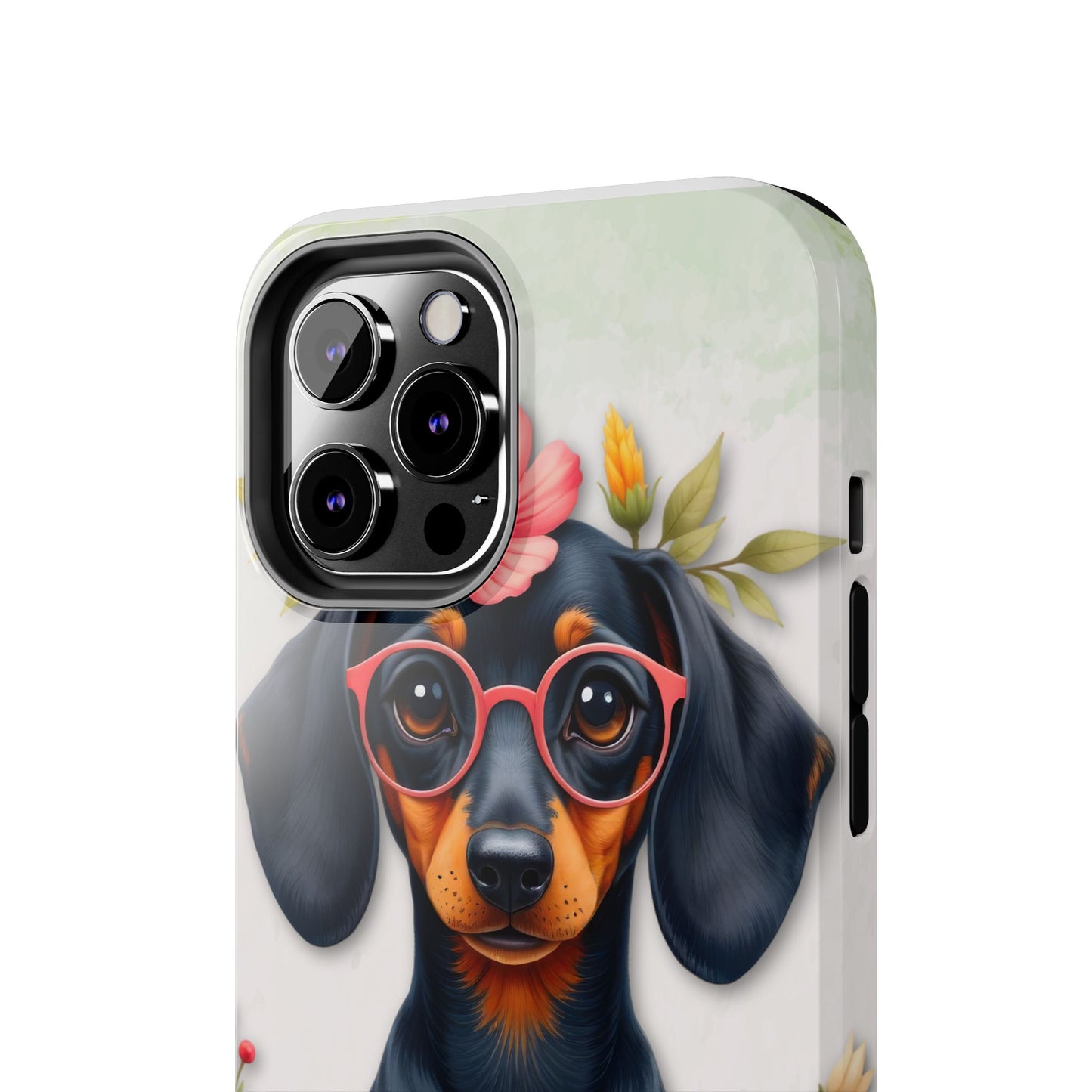 Cute Dachshund Phone Case, Dog Lover Gift, Tough Phone Cover, Pet Accessory,