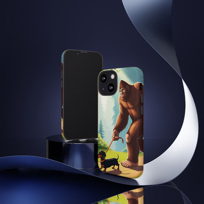 Big Foot Walking Dachshund Phone Case - Dog Apple Pixel Galaxy