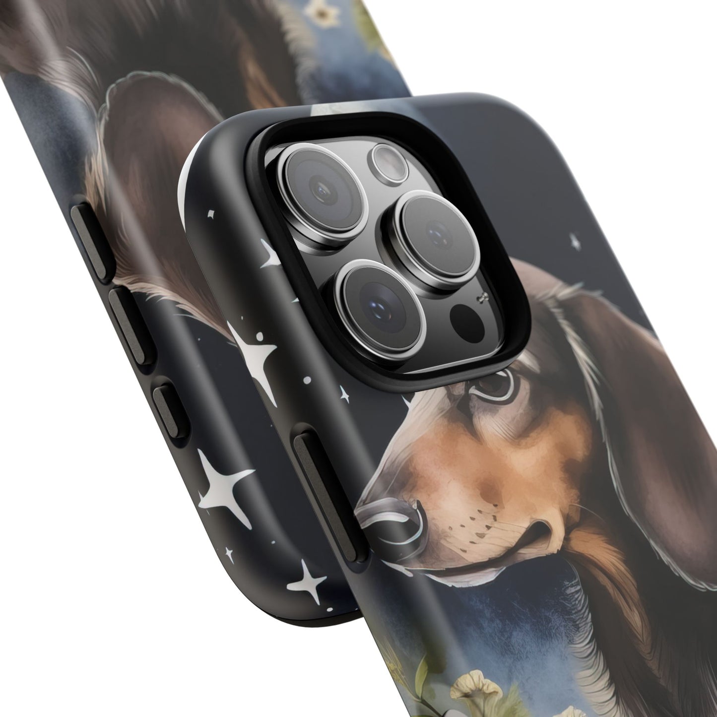 Vibrant Dachshund Moonlight Phone Case - Dog Apple Pixel Galaxy