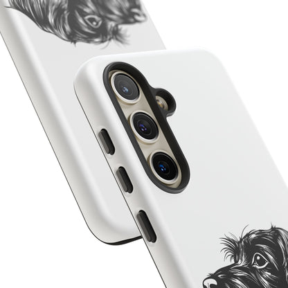 Simple Wire Haired Dachshund Mens Phone Case - Dog Apple Pixel Galaxy