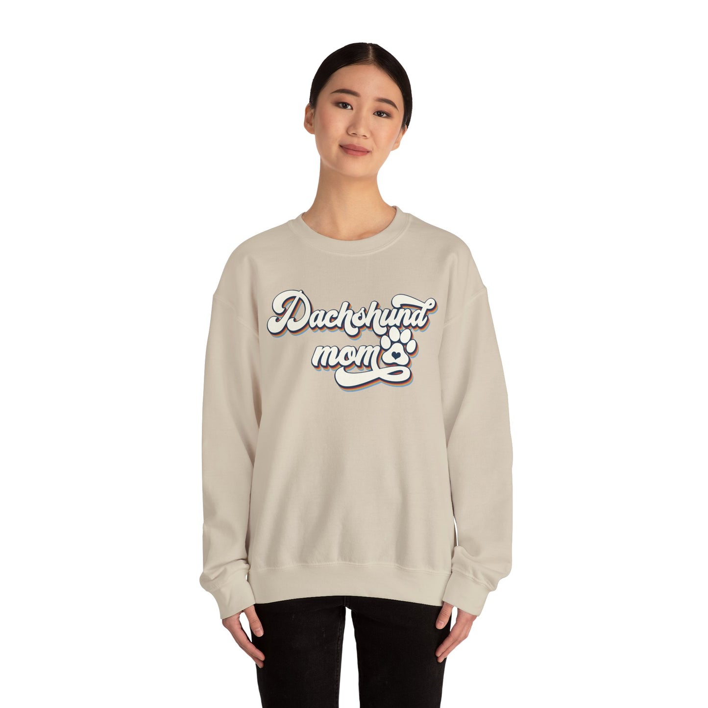 Dachshund Mom Sweatshirt, Dog Lover Gift, Funny Weiner Dog Jumper, Classic Sausage Dog Crewneck, Pet Owner Apparel
