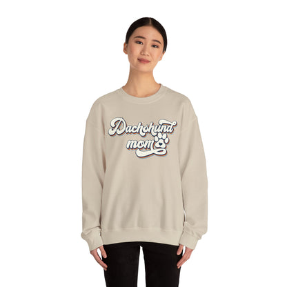 Dachshund Mom Sweatshirt, Dog Lover Gift, Funny Weiner Dog Jumper, Classic Sausage Dog Crewneck, Pet Owner Apparel