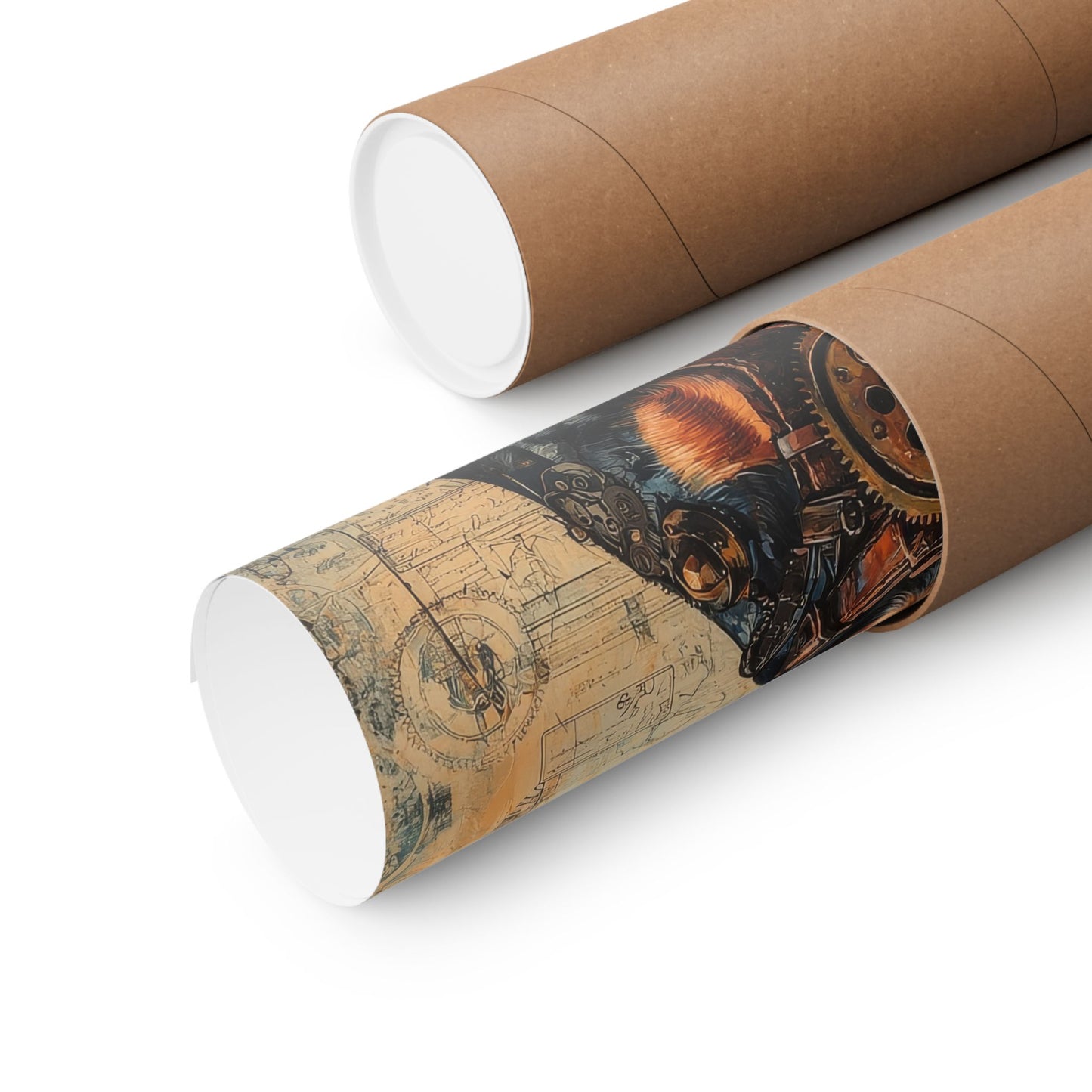 Steam Punk Dachshund Vertical Poster Dog Room Art Gift Game Room Sophisticated