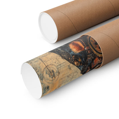 Steam Punk Dachshund Vertical Poster Dog Room Art Gift Game Room Sophisticated