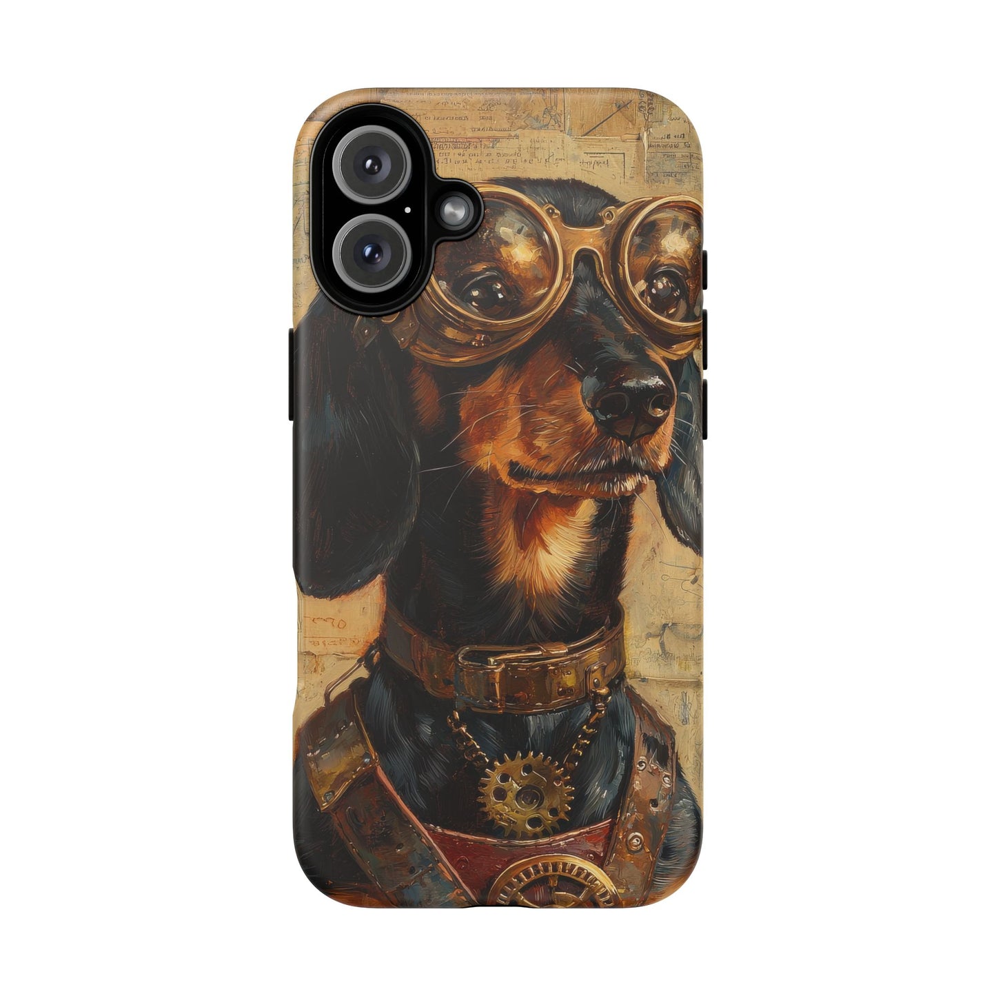 Steam Punk Dachshund Mens Phone Case - Dog Apple Pixel Galaxy