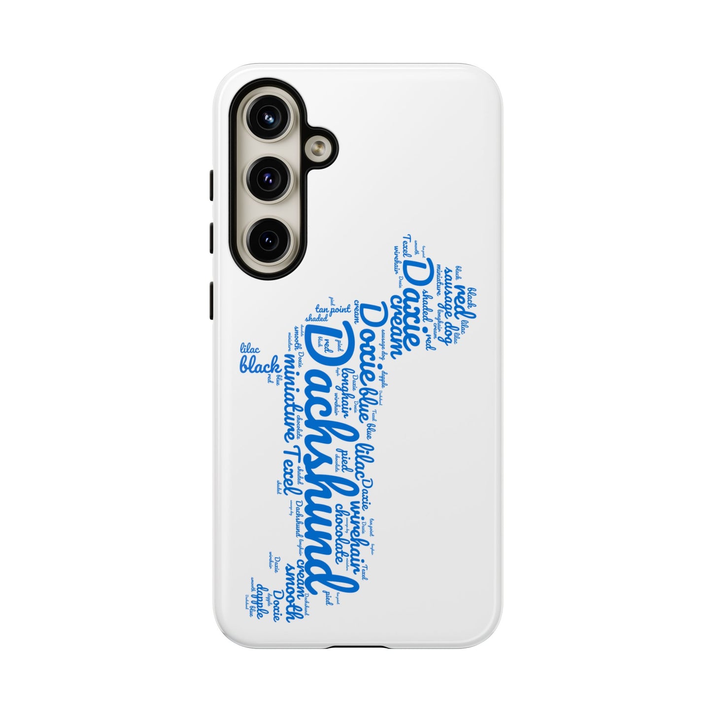 Type Subway Vibrant Dachshund Words Phone Case - Dog Apple Pixel Galaxy
