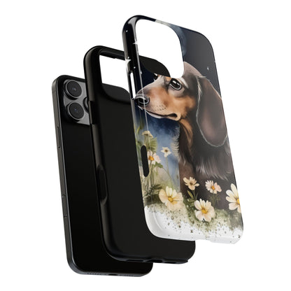 Vibrant Dachshund Moonlight Phone Case - Dog Apple Pixel Galaxy