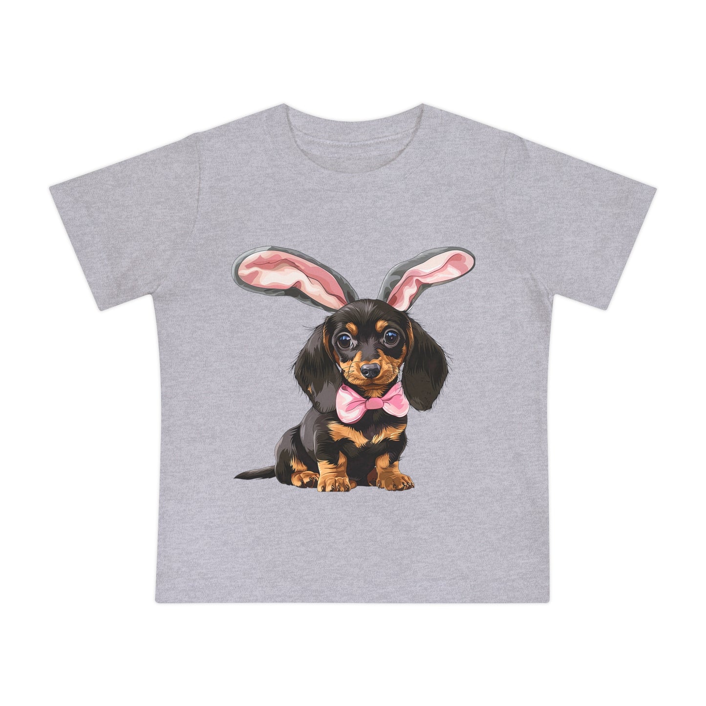 Easter Girl Puppy Baby T-Shirt, Cute Dog Doxie Toddler Dachshund