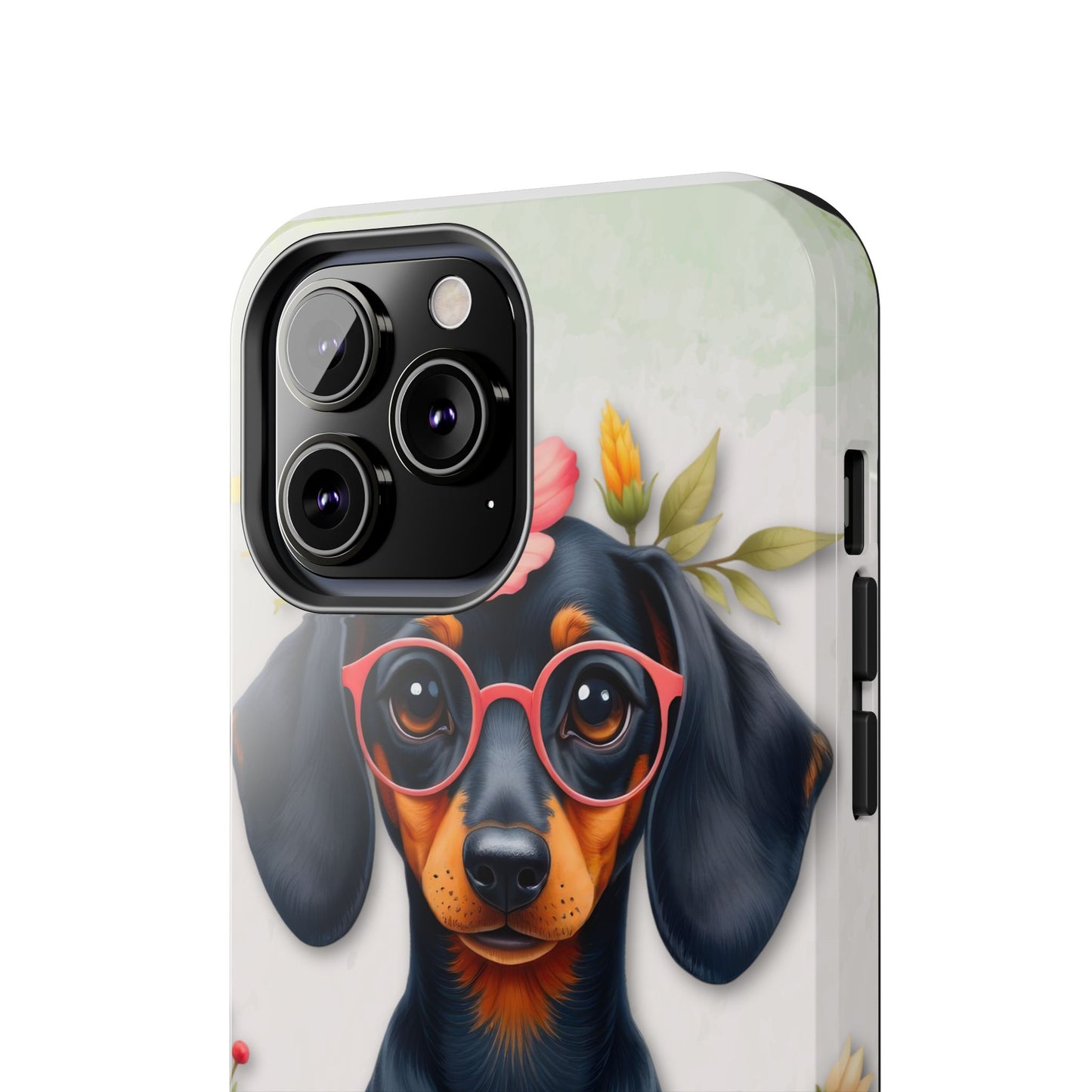 Cute Dachshund Phone Case, Dog Lover Gift, Tough Phone Cover, Pet Accessory,