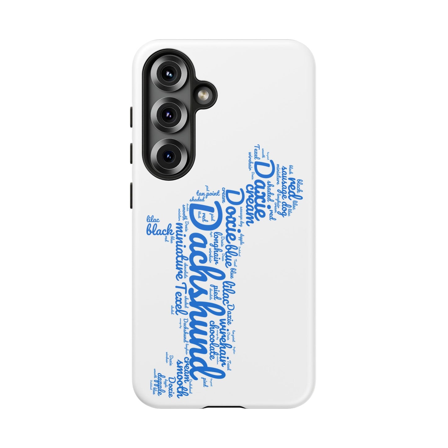 Type Subway Vibrant Dachshund Words Phone Case - Dog Apple Pixel Galaxy