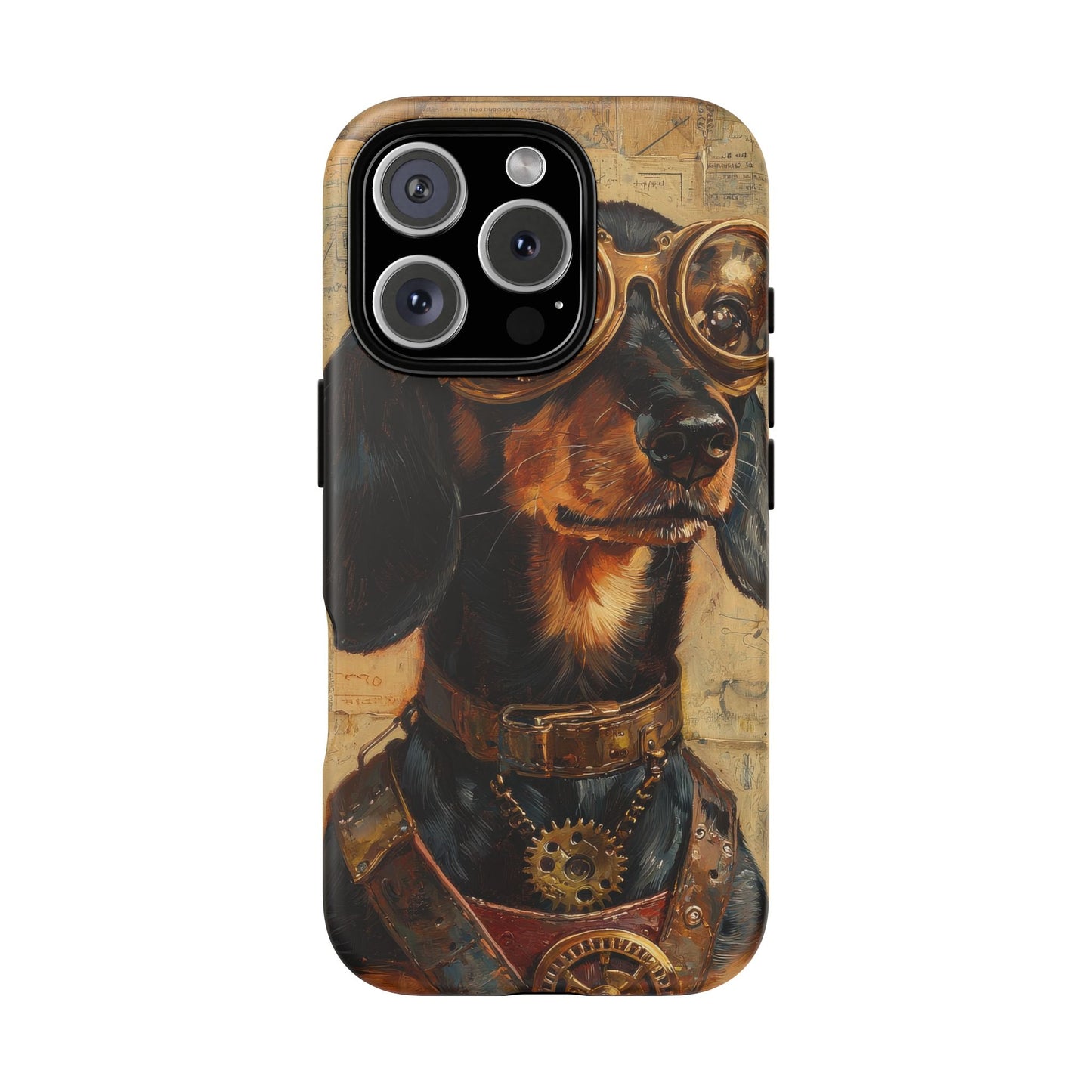 Steam Punk Dachshund Mens Phone Case - Dog Apple Pixel Galaxy