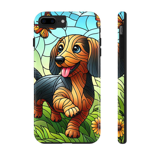 Cute Dachshund Phone Case, Dog Lover Gift, Tough Phone Cover, Pet Accessory,
