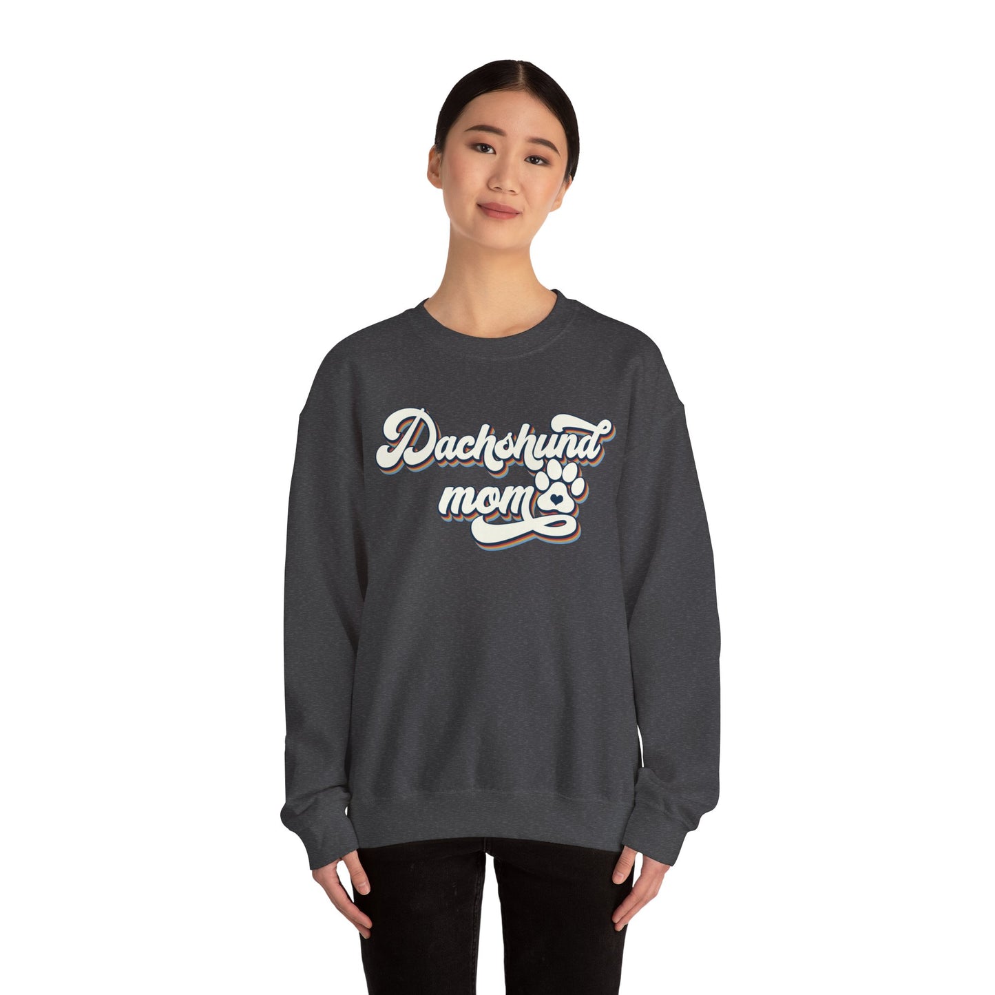 Dachshund Mom Sweatshirt, Dog Lover Gift, Funny Weiner Dog Jumper, Classic Sausage Dog Crewneck, Pet Owner Apparel