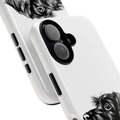Simple Wire Haired Dachshund Mens Phone Case - Dog Apple Pixel Galaxy
