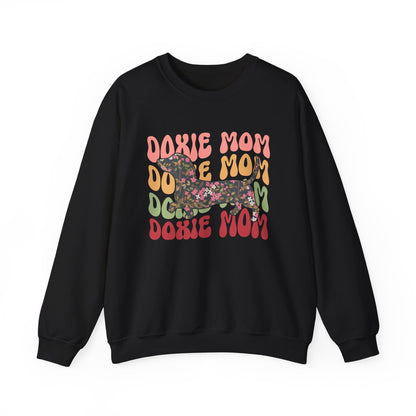 Dachshund Mom Sweatshirt, Dog Lover Gift, Funny Weiner Dog Jumper, Classic Sausage Dog Crewneck, Pet Owner Apparel Doxie