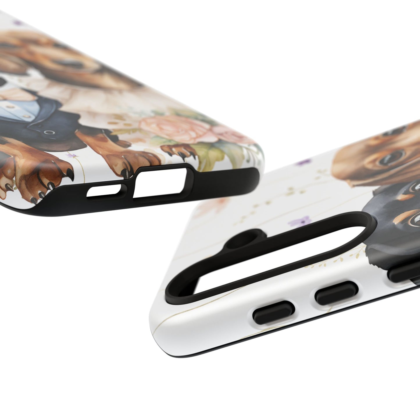 Wedding Dachshund Dog Phone Case - Bridal Gift Flower Girl Apple Pixel Galaxy