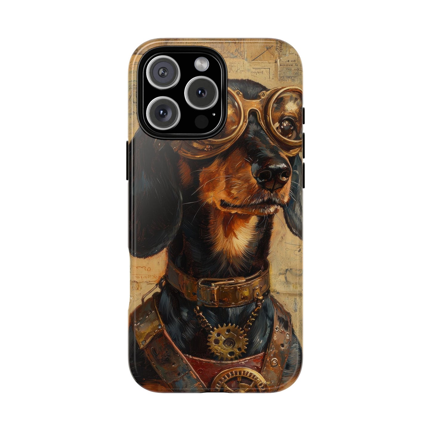 Steam Punk Dachshund Mens Phone Case - Dog Apple Pixel Galaxy