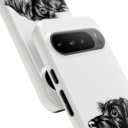 Simple Wire Haired Dachshund Mens Phone Case - Dog Apple Pixel Galaxy