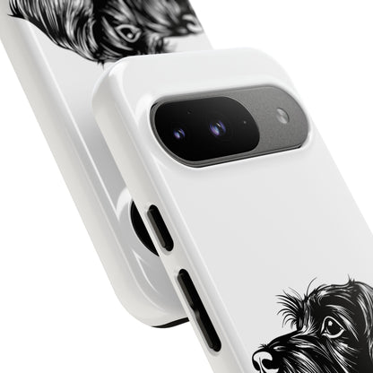 Simple Wire Haired Dachshund Mens Phone Case - Dog Apple Pixel Galaxy