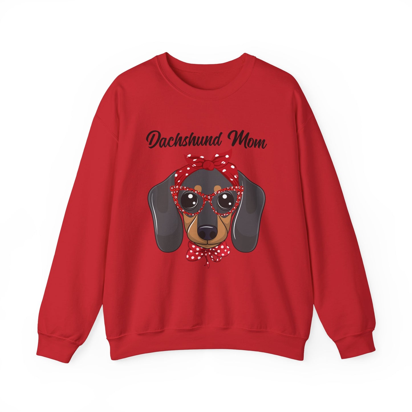 Dachshund Mom Sweatshirt, Dog Lover Gift, Funny Weiner Dog Jumper, Classic Sausage Dog Crewneck, Pet Owner Apparel Doxie
