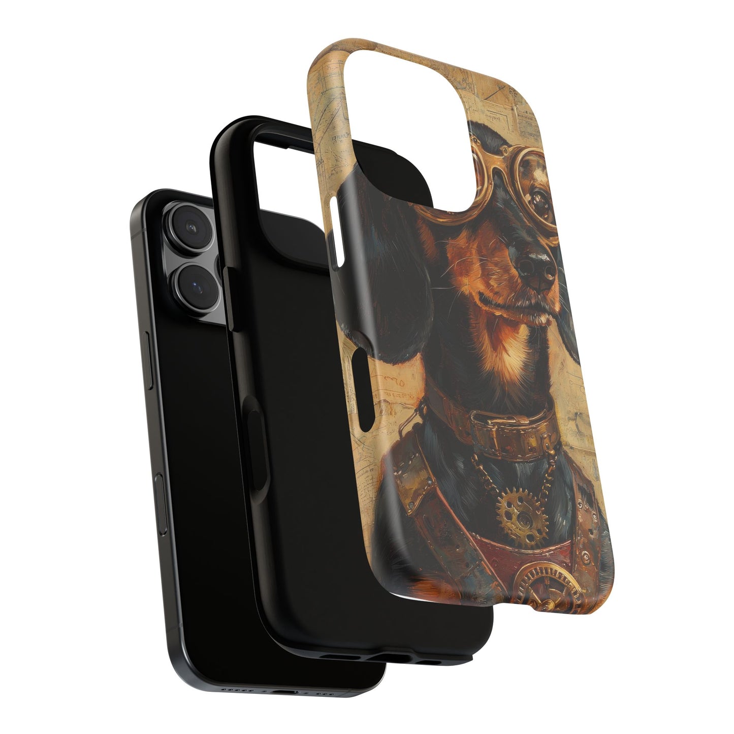 Steam Punk Dachshund Mens Phone Case - Dog Apple Pixel Galaxy