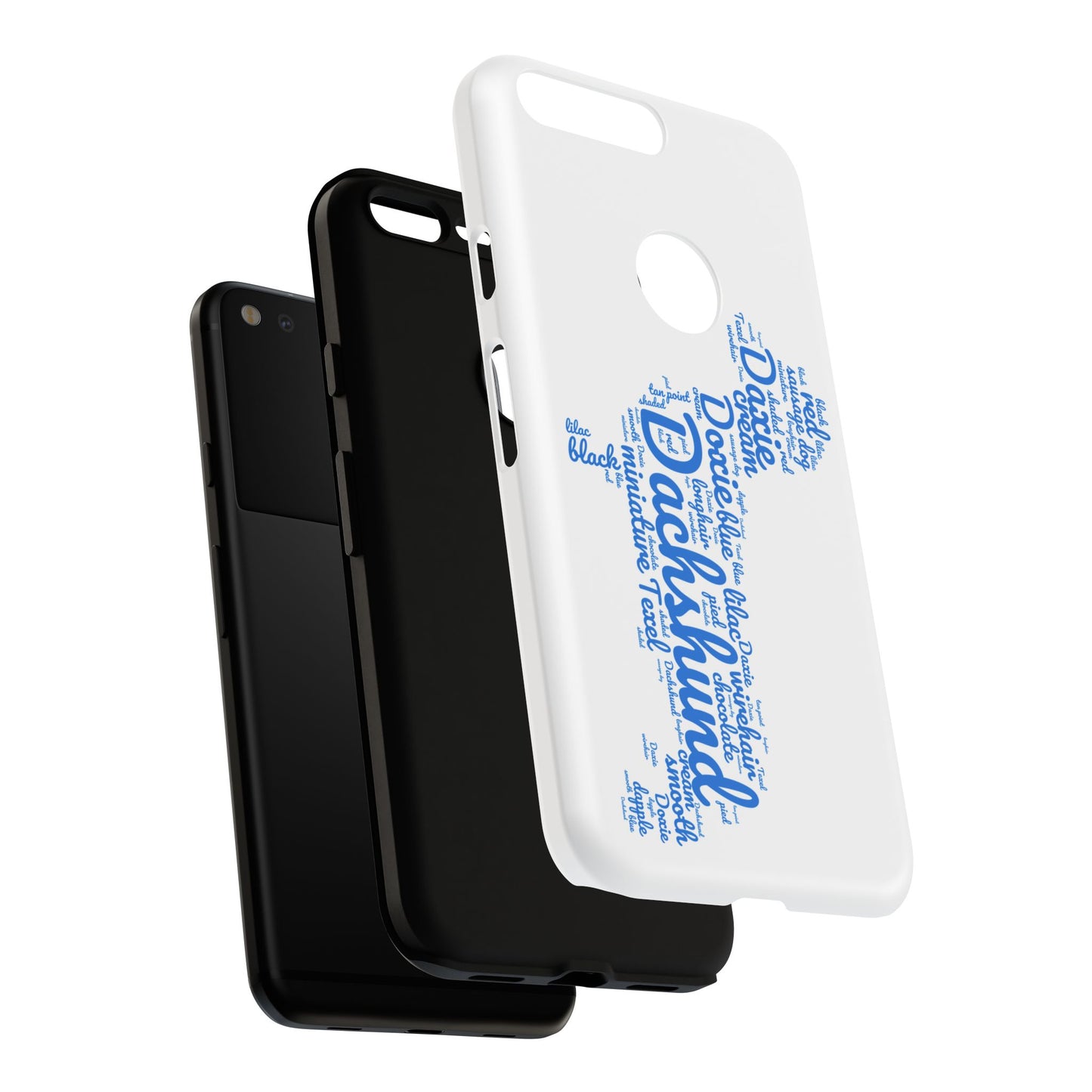 Type Subway Vibrant Dachshund Words Phone Case - Dog Apple Pixel Galaxy