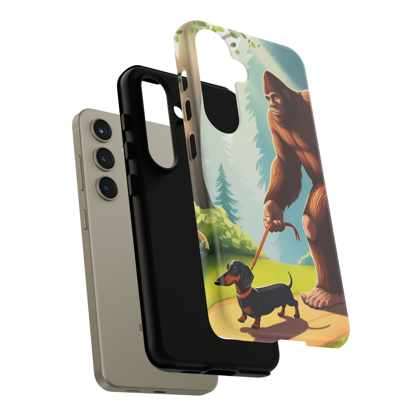 Big Foot Walking Dachshund Phone Case - Dog Apple Pixel Galaxy