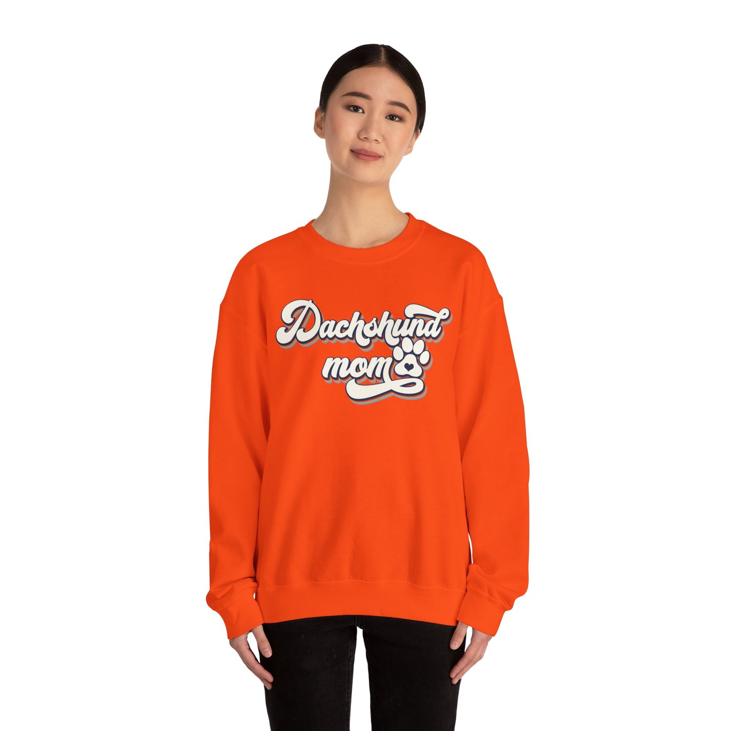 Dachshund Mom Sweatshirt, Dog Lover Gift, Funny Weiner Dog Jumper, Classic Sausage Dog Crewneck, Pet Owner Apparel