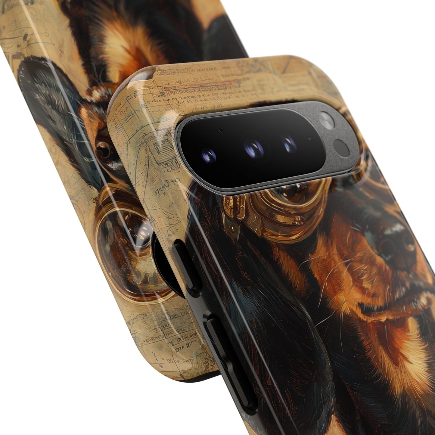 Steam Punk Dachshund Mens Phone Case - Dog Apple Pixel Galaxy