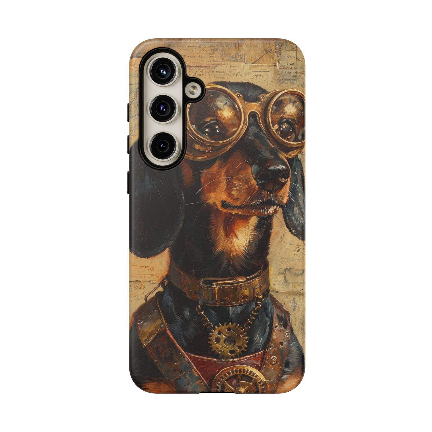 Steam Punk Dachshund Mens Phone Case - Dog Apple Pixel Galaxy