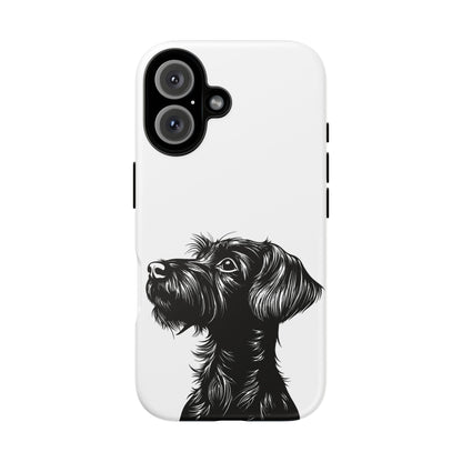 Simple Wire Haired Dachshund Mens Phone Case - Dog Apple Pixel Galaxy